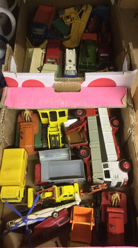 2 boxes Dinky toy vehicles